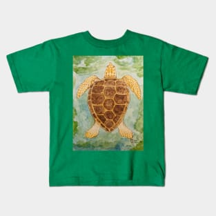 Loggerhead Sea Turtle Kids T-Shirt